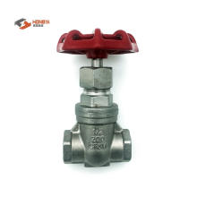 Stainless steel gate valve threaded end